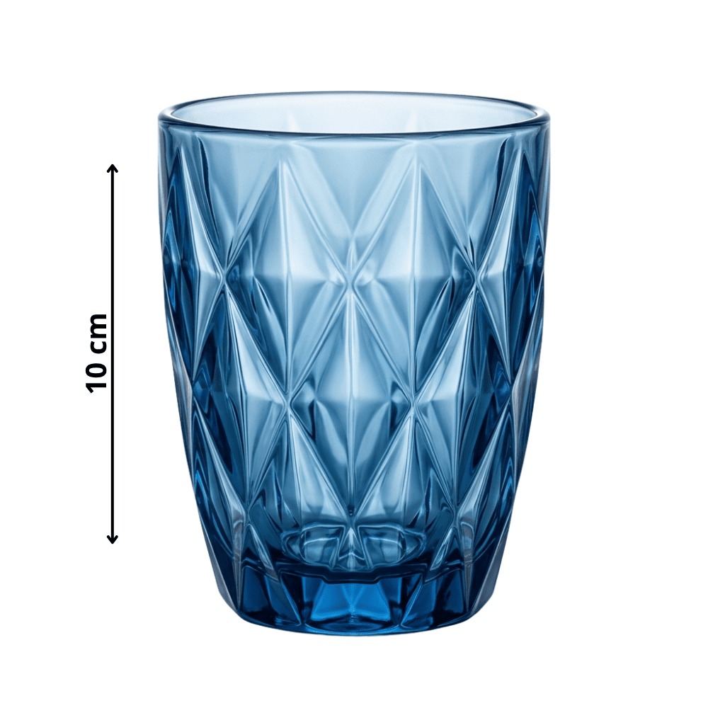 Copo Diamond Azul 280Ml Kehome
