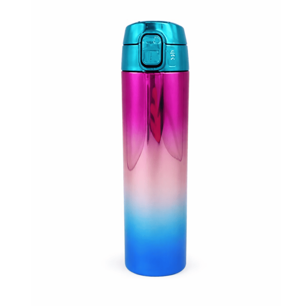 Garrafa Push Degradê 400ml Isotérmica Golden
