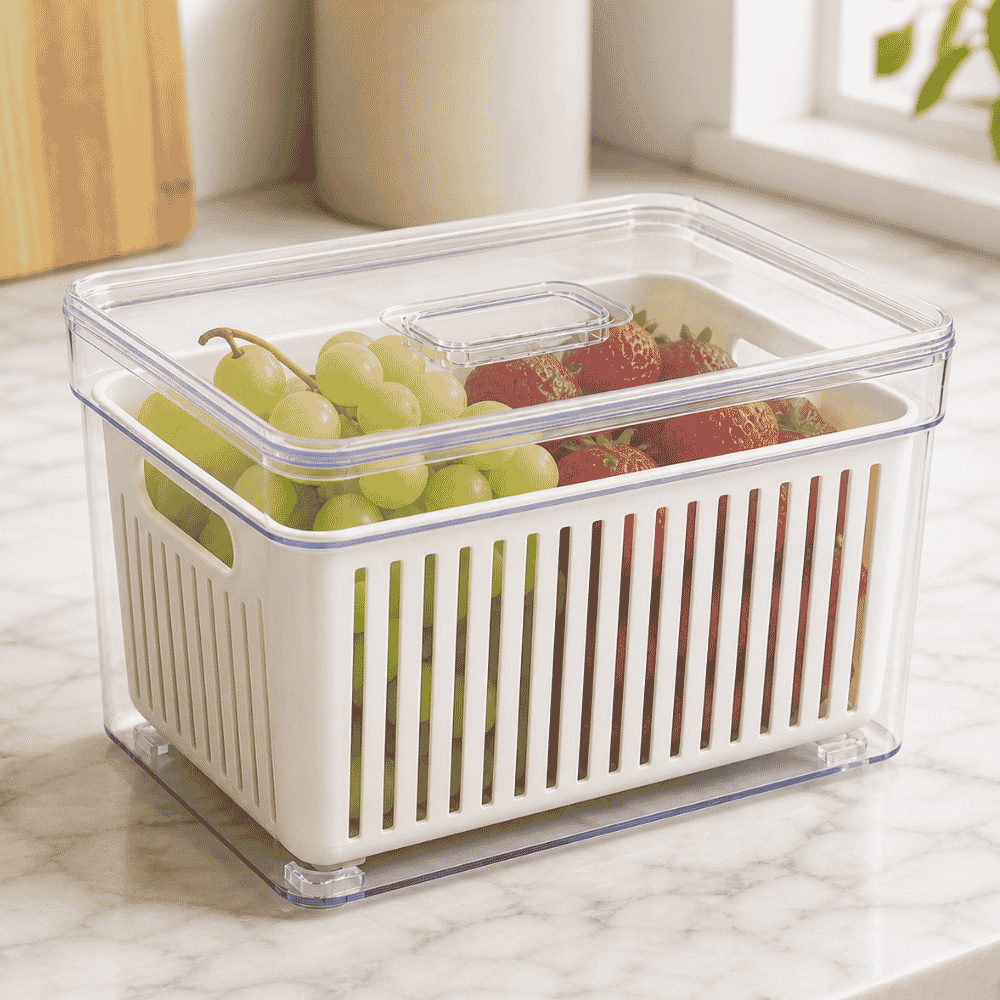 Organizador Elegance M Alto Ret c/Cesta 3,8L Tooltec