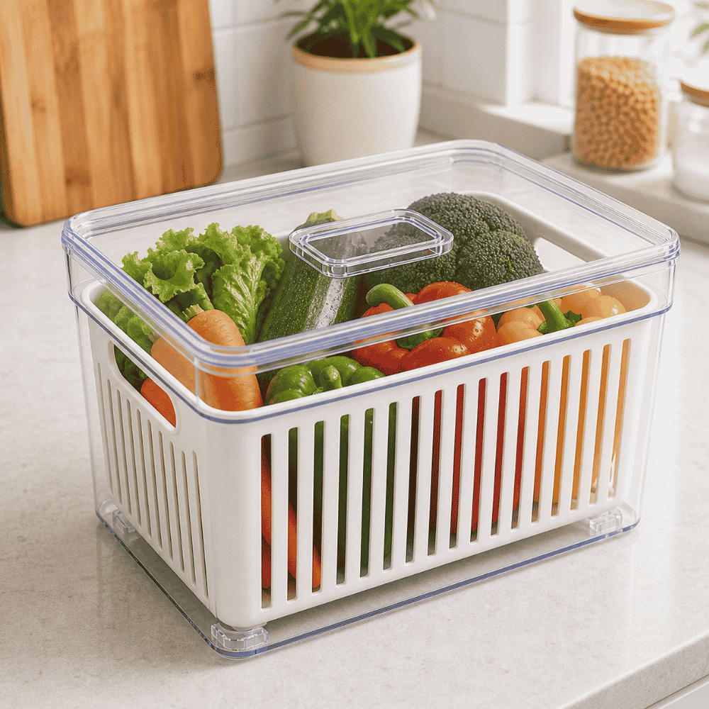 Organizador Elegance M Alto Ret c/Cesta 3,8L Tooltec