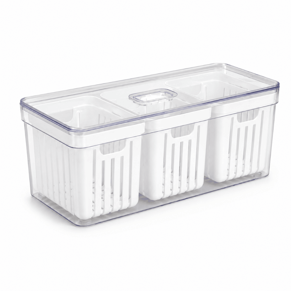 Organizador Elegance Grande Alto com 3 Cestas 6,8L Tooltec