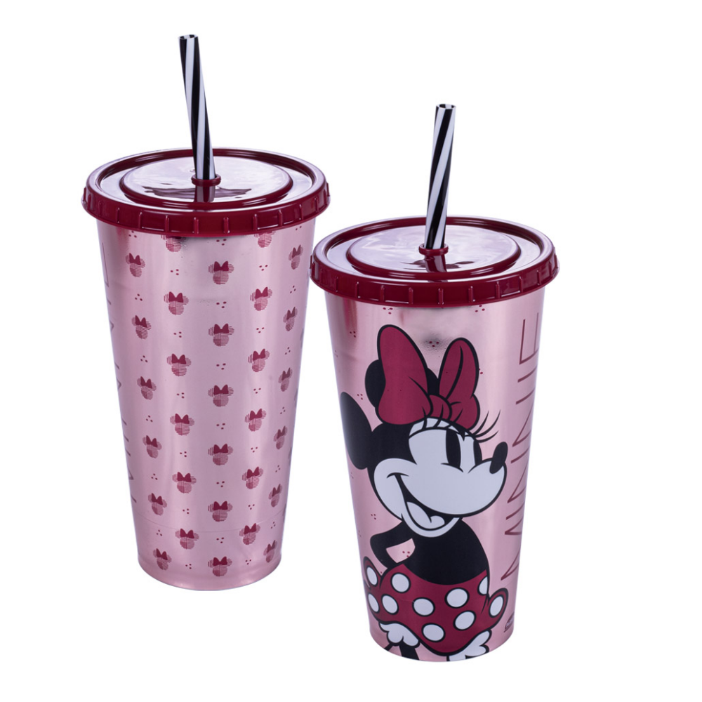 Copo Refri com Pin Minnie 500ml Plasútil