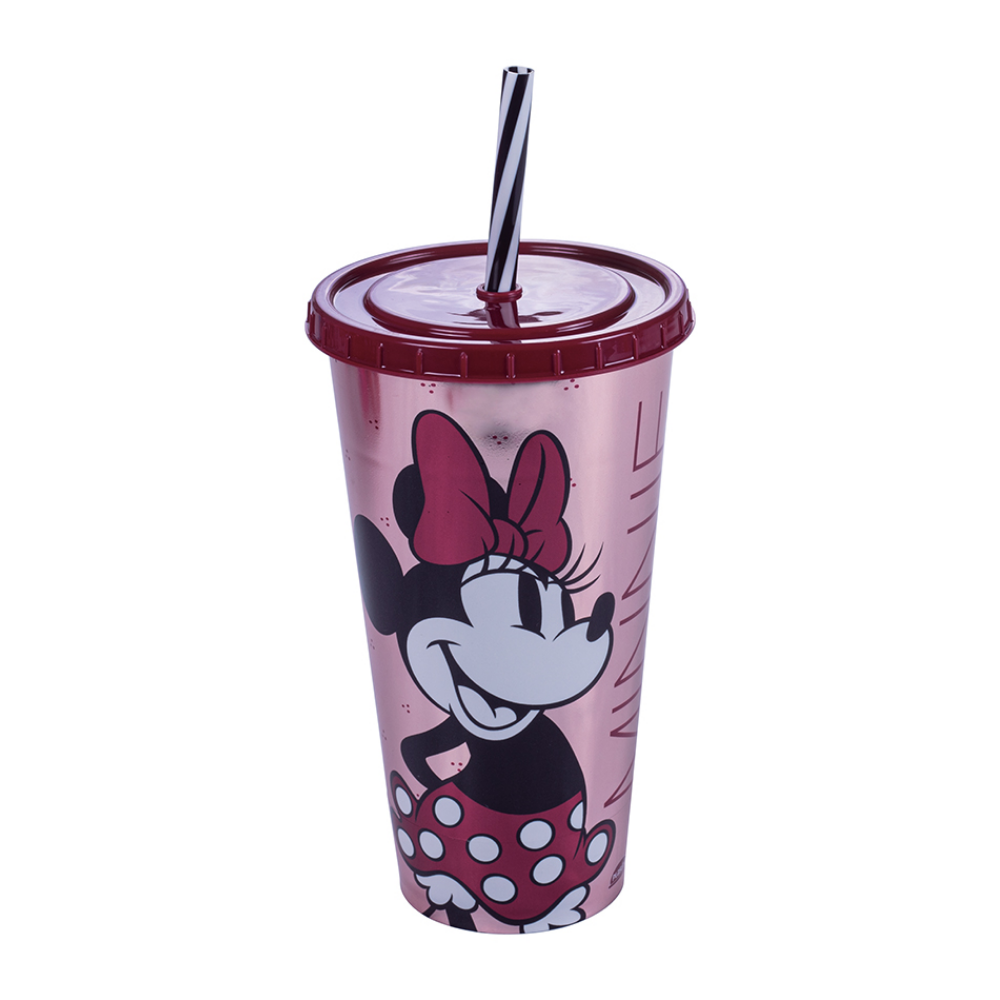 Copo Refri com Pin Minnie 500ml Plasútil