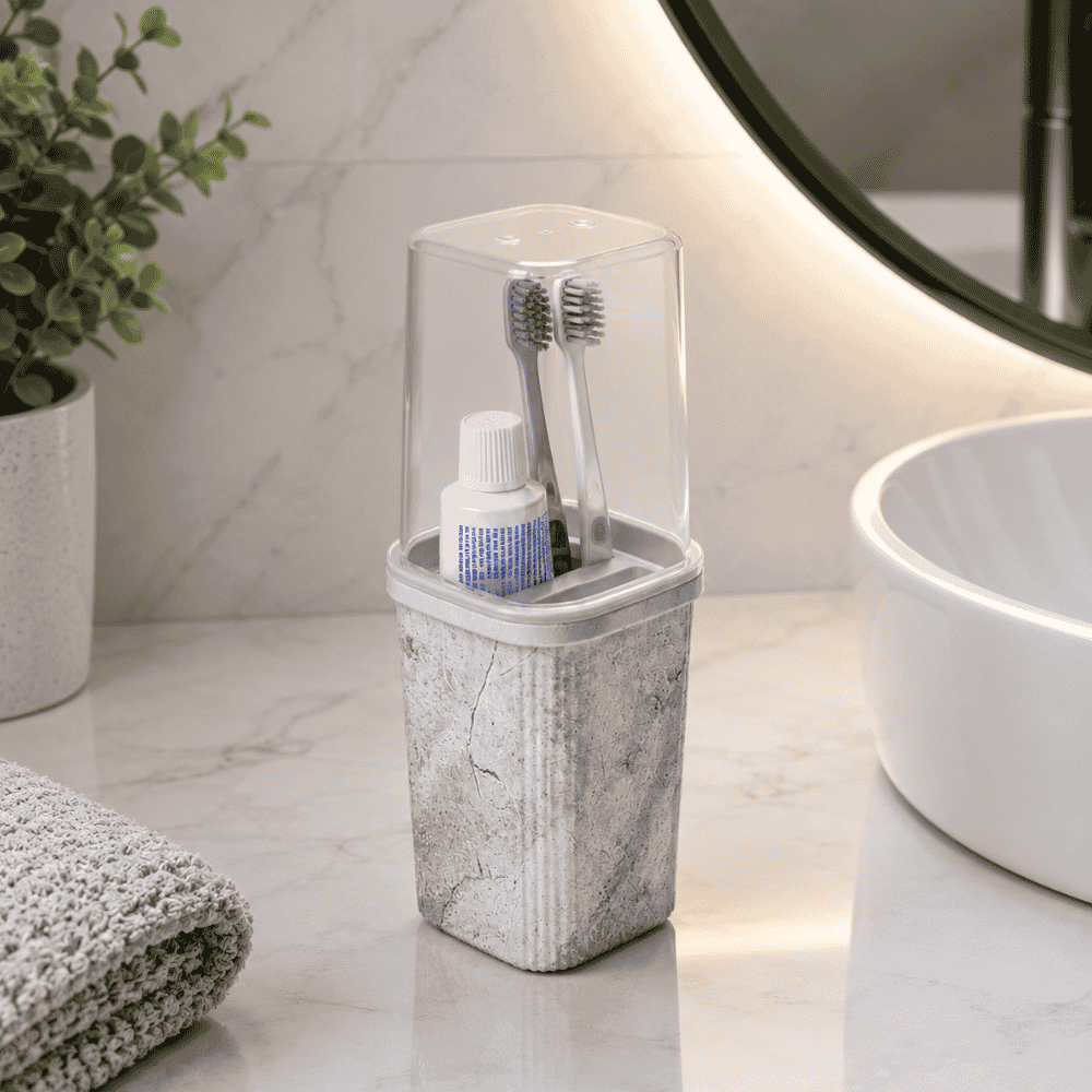 Porta Escova Classic Decor 380ml Plasutil