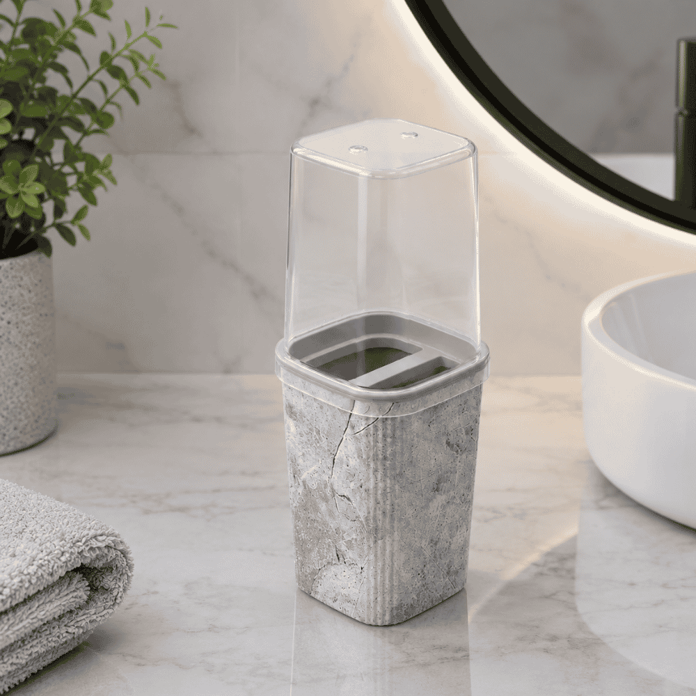 Porta Escova Classic Decor 380ml Plasutil