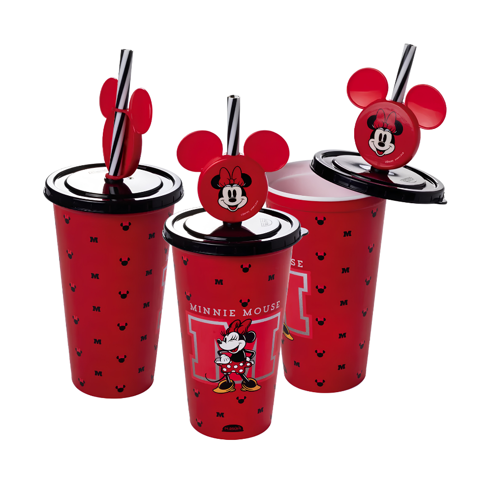 Copo Refri com Pin Minnie 500ml Plasútil