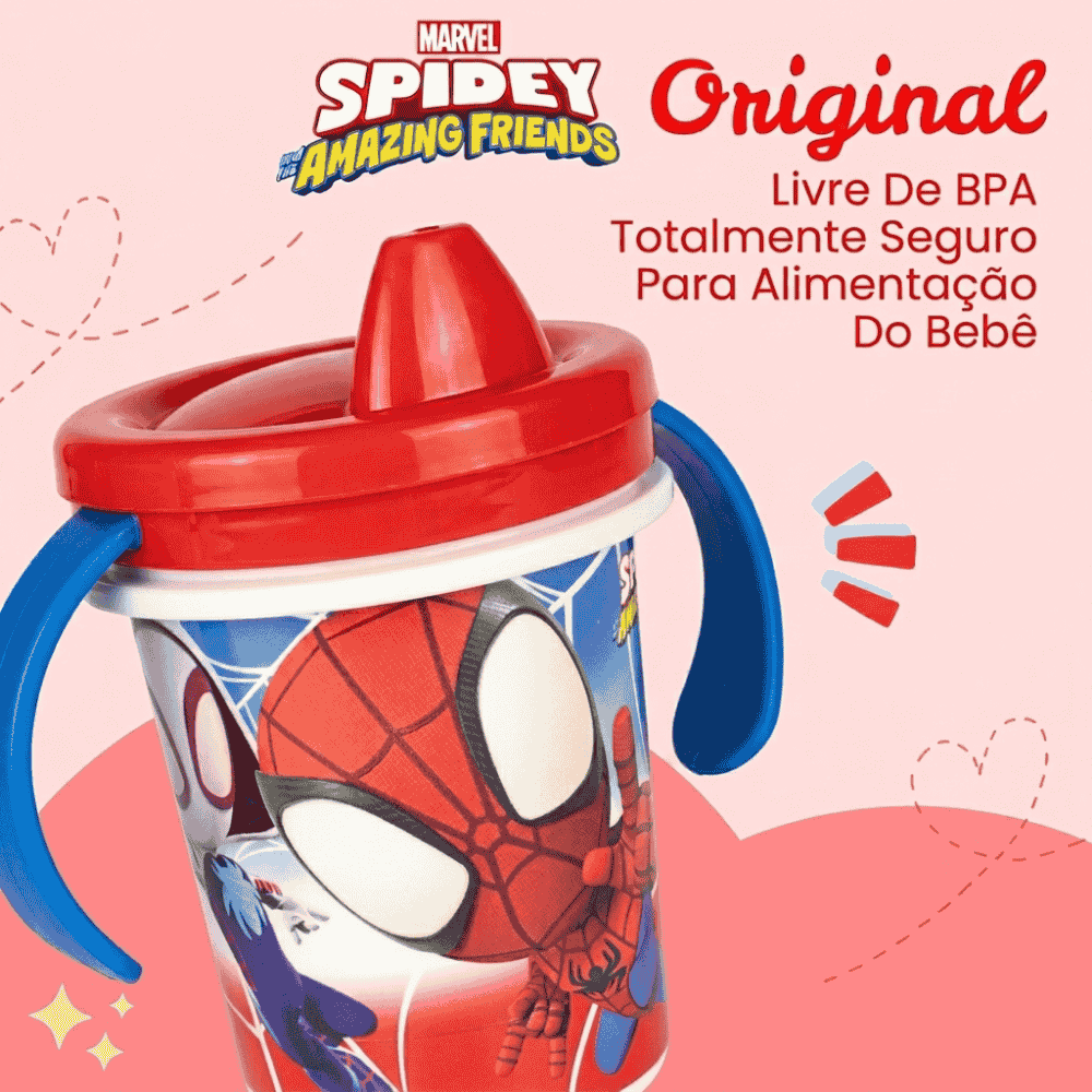 Caneca Trio Spidey 320ml Plasutil