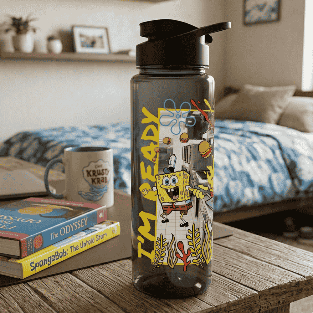 Squeeze Sport Fumê 750ml Bob Esponja Bandeirantes