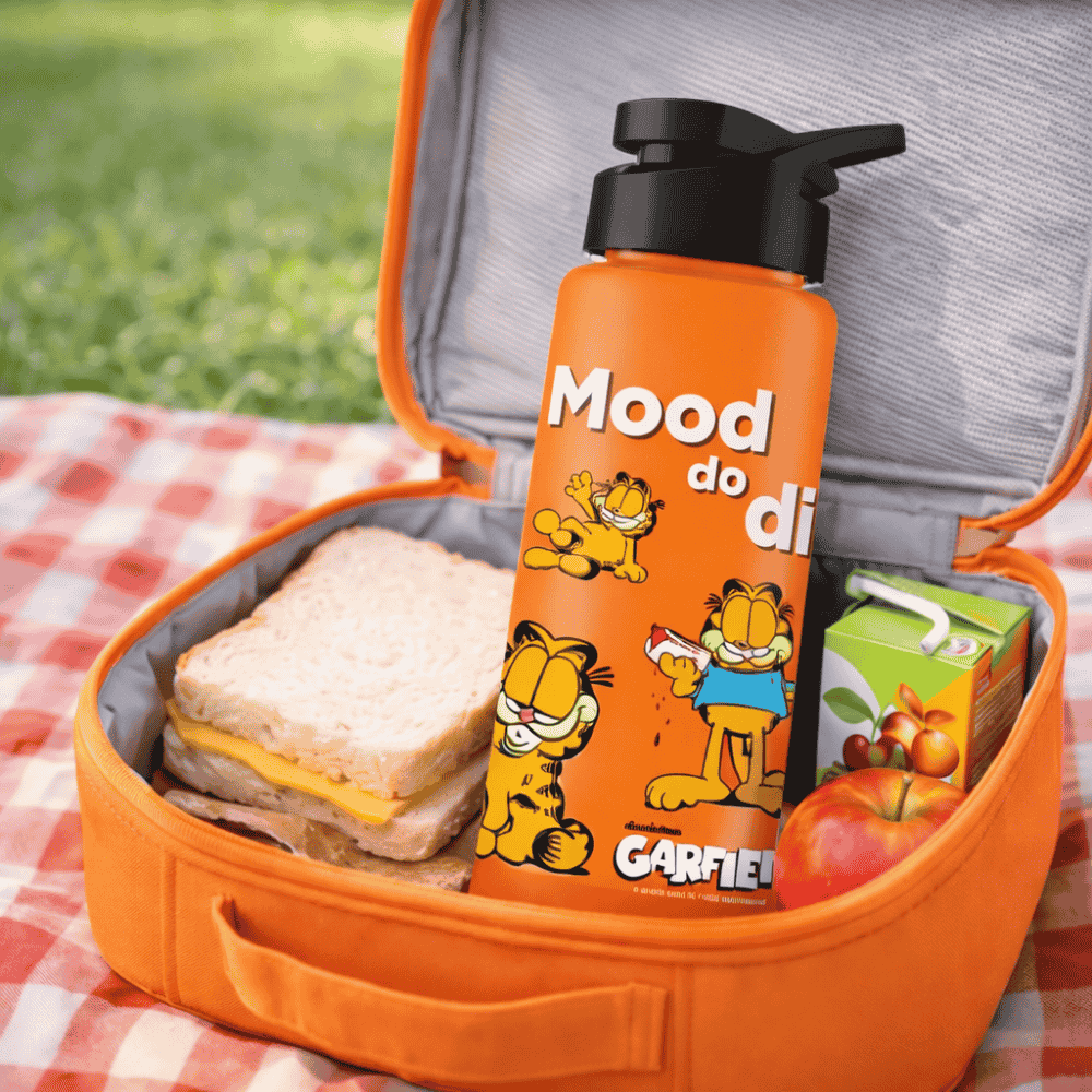 Squeeze Sport Laranja 750ml Garfield Lasanha Bandeirantes