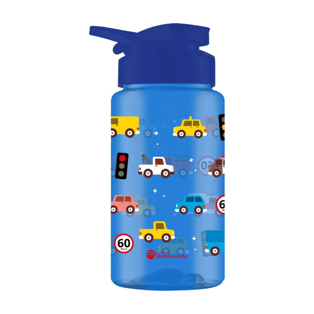 Squeeze Azul 500ml Carrinhos Bandeirantes