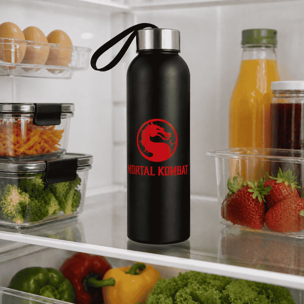 Squeeze Preto 800ml Mortal Kombat Bandeirantes
