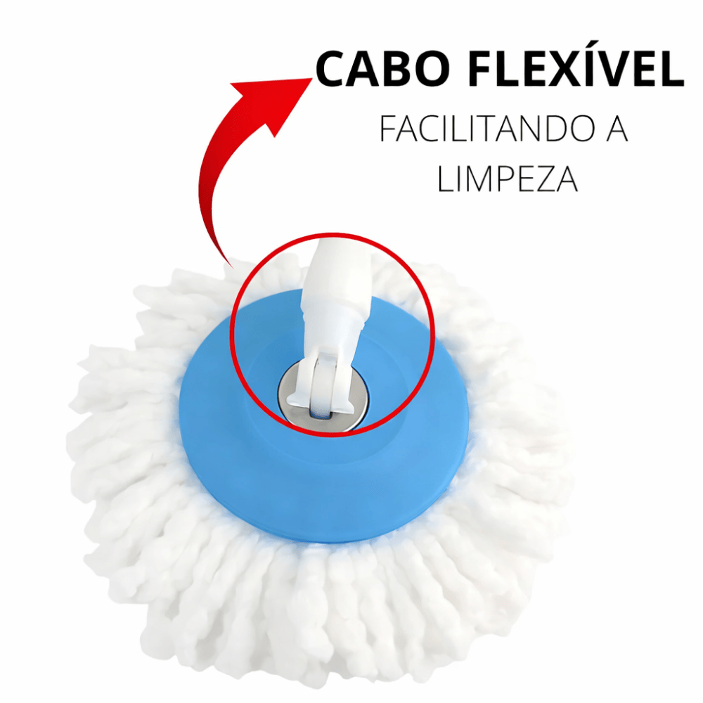 Mop de Plástico com Esfregão 8L Chazak