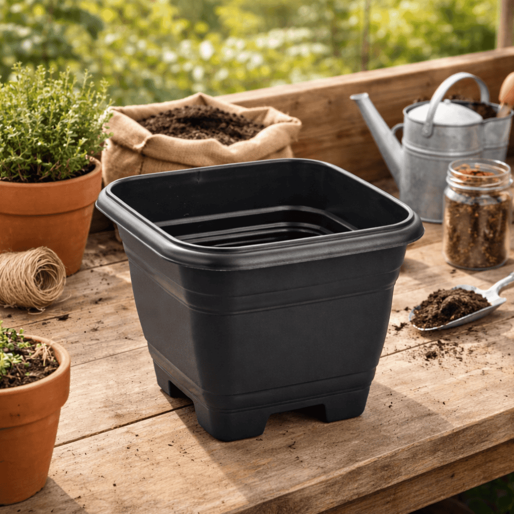 Vaso Quadrado Preto 9,7L N°28 Rischioto