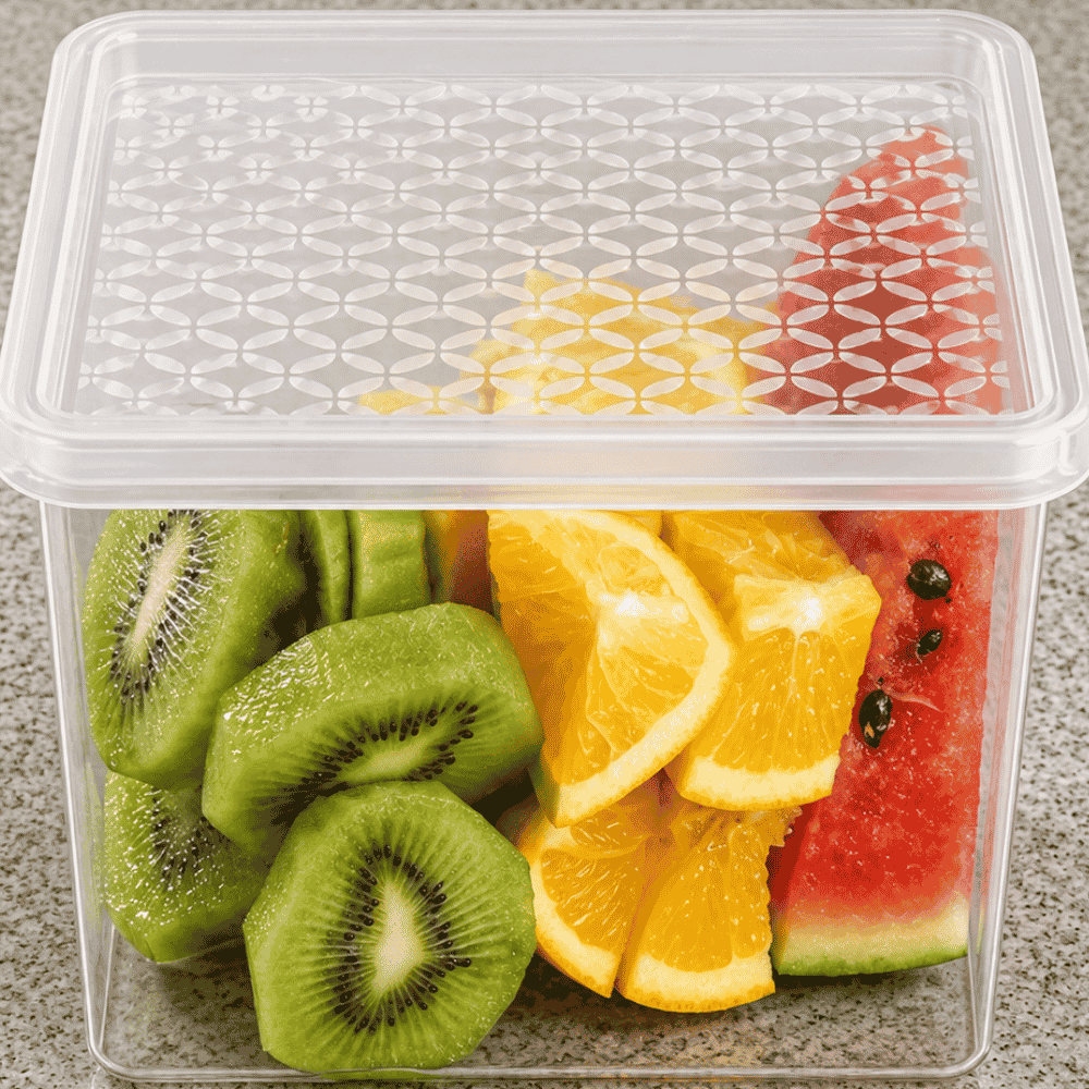 Organizador Multiuso M 1,3L Transparente com Tampa UZ