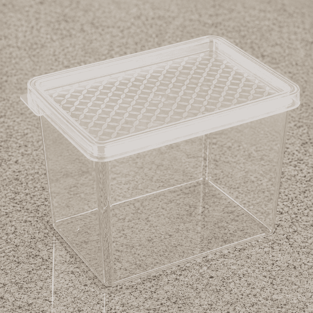 Organizador Multiuso M 1,3L Transparente com Tampa UZ