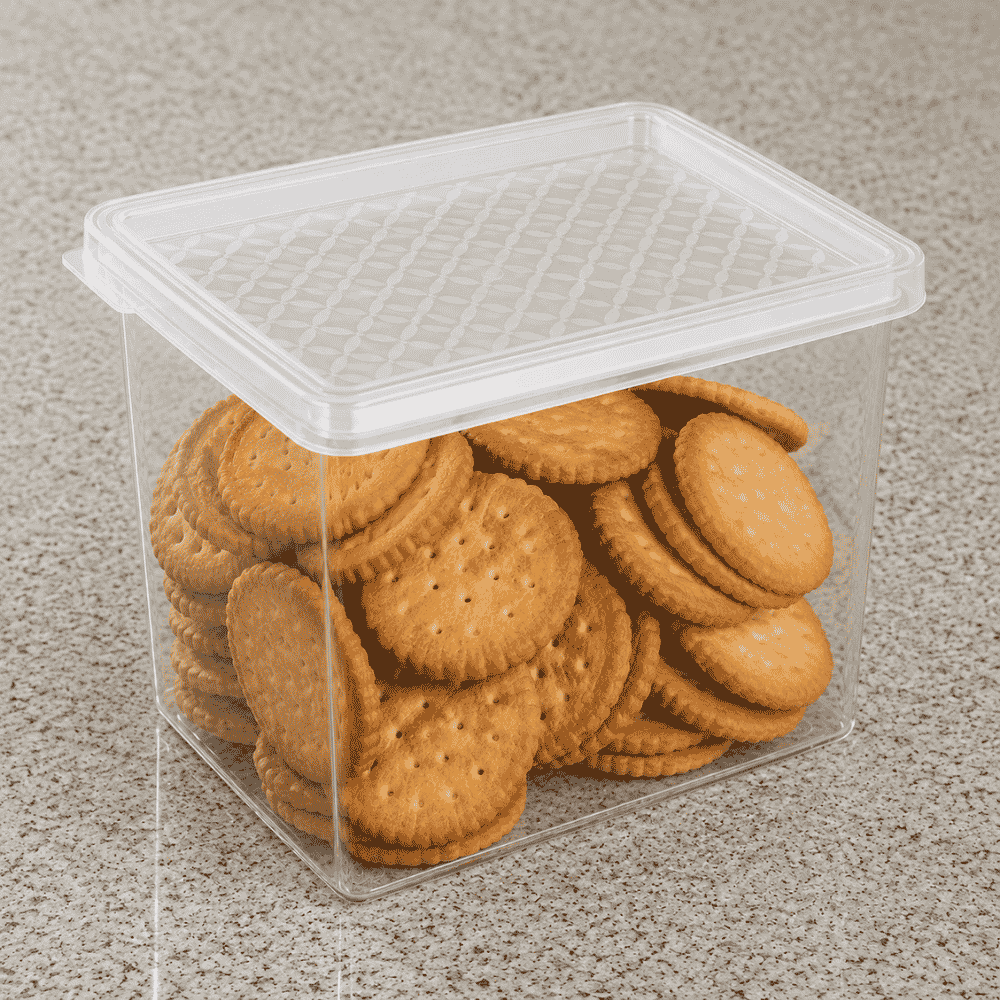 Organizador Multiuso M 1,3L Transparente com Tampa UZ