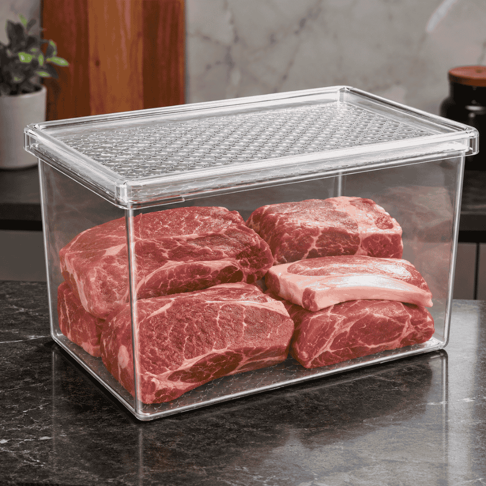 Organizador Multiuso G 2,9LT Transparente com Tampa Transparente UZ