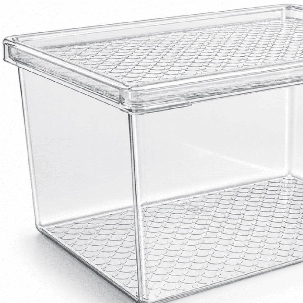 Organizador Multiuso G 2,9LT Transparente com Tampa Transparente UZ