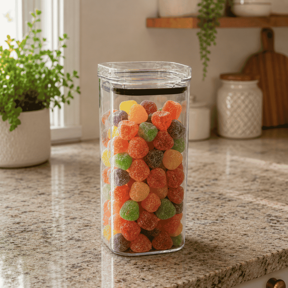 Organizador Hermético 350ml Transparente com Tampa UZ