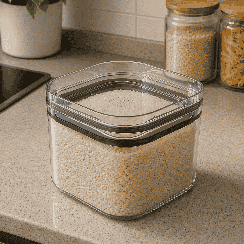 Organizador Hermético 450ml Transparente com Tampa UZ