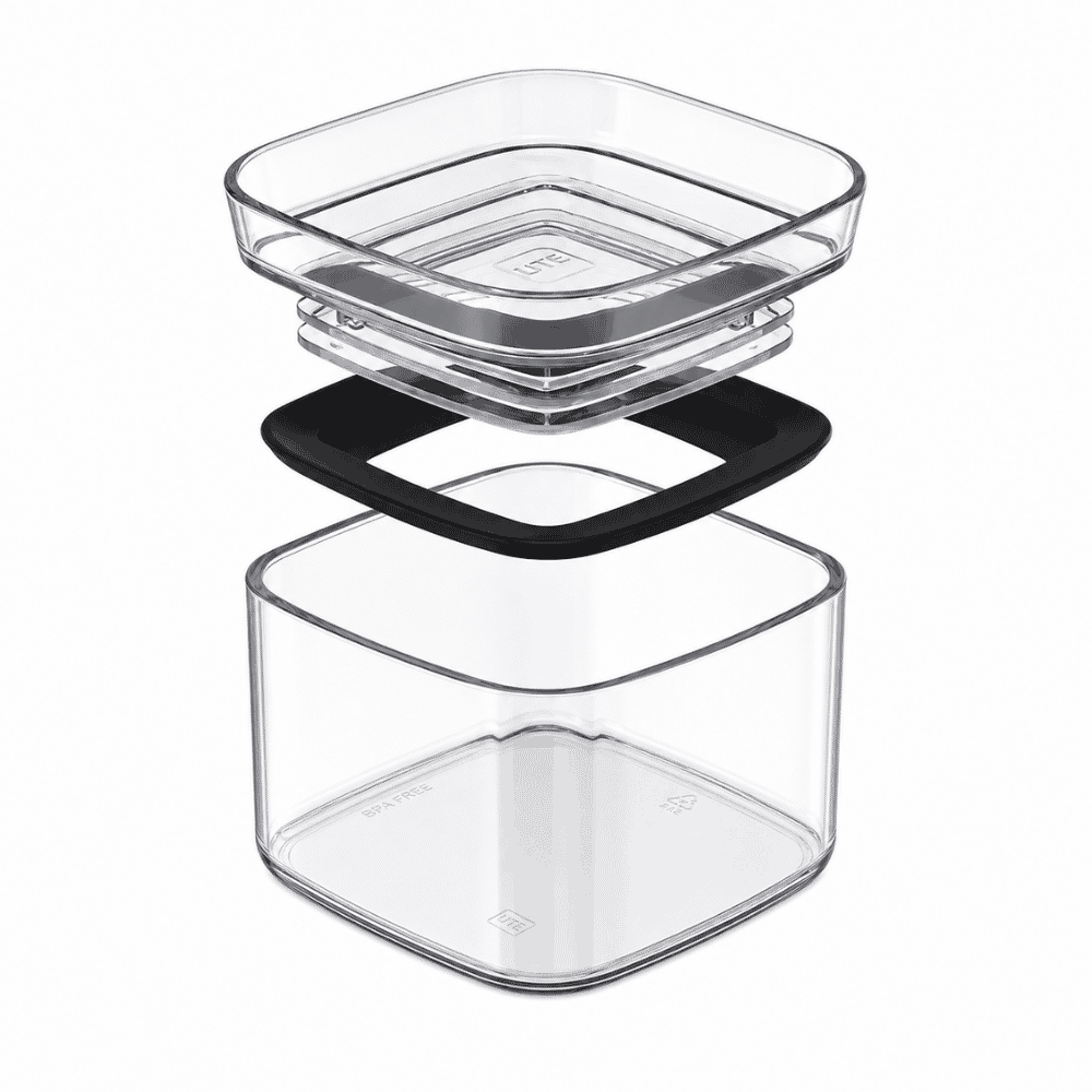 Organizador Hermético 450ml Transparente com Tampa UZ