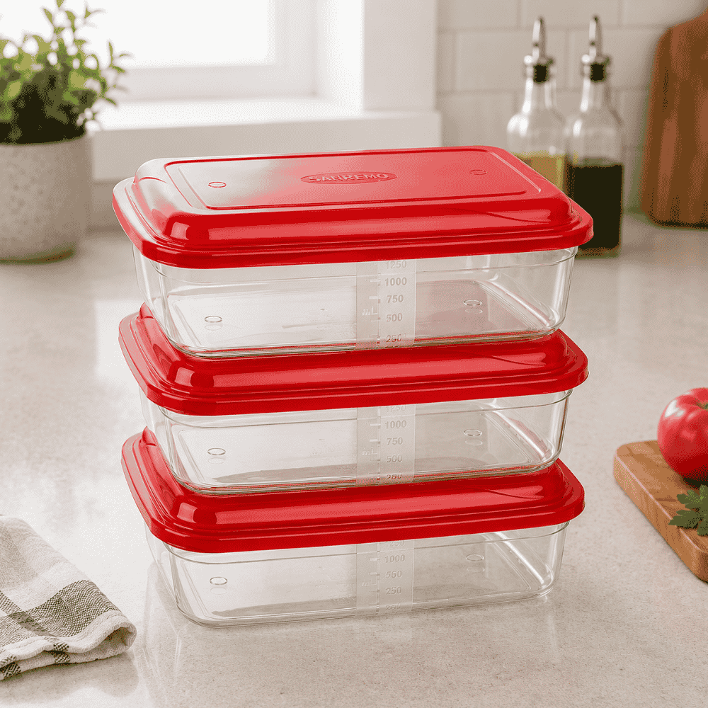 Conjunto 3 Organizadores Retangulares 850ml Giplas