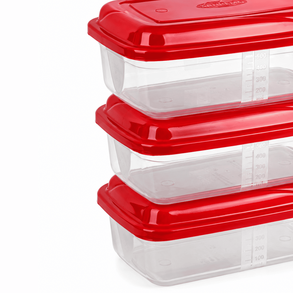 Conjunto 3 Organizadores Retangulares 850ml Giplas