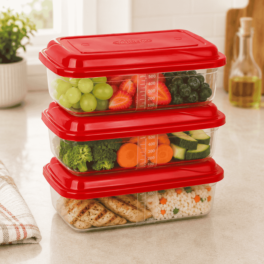 Conjunto 3 Organizadores Retangulares 850ml Giplas