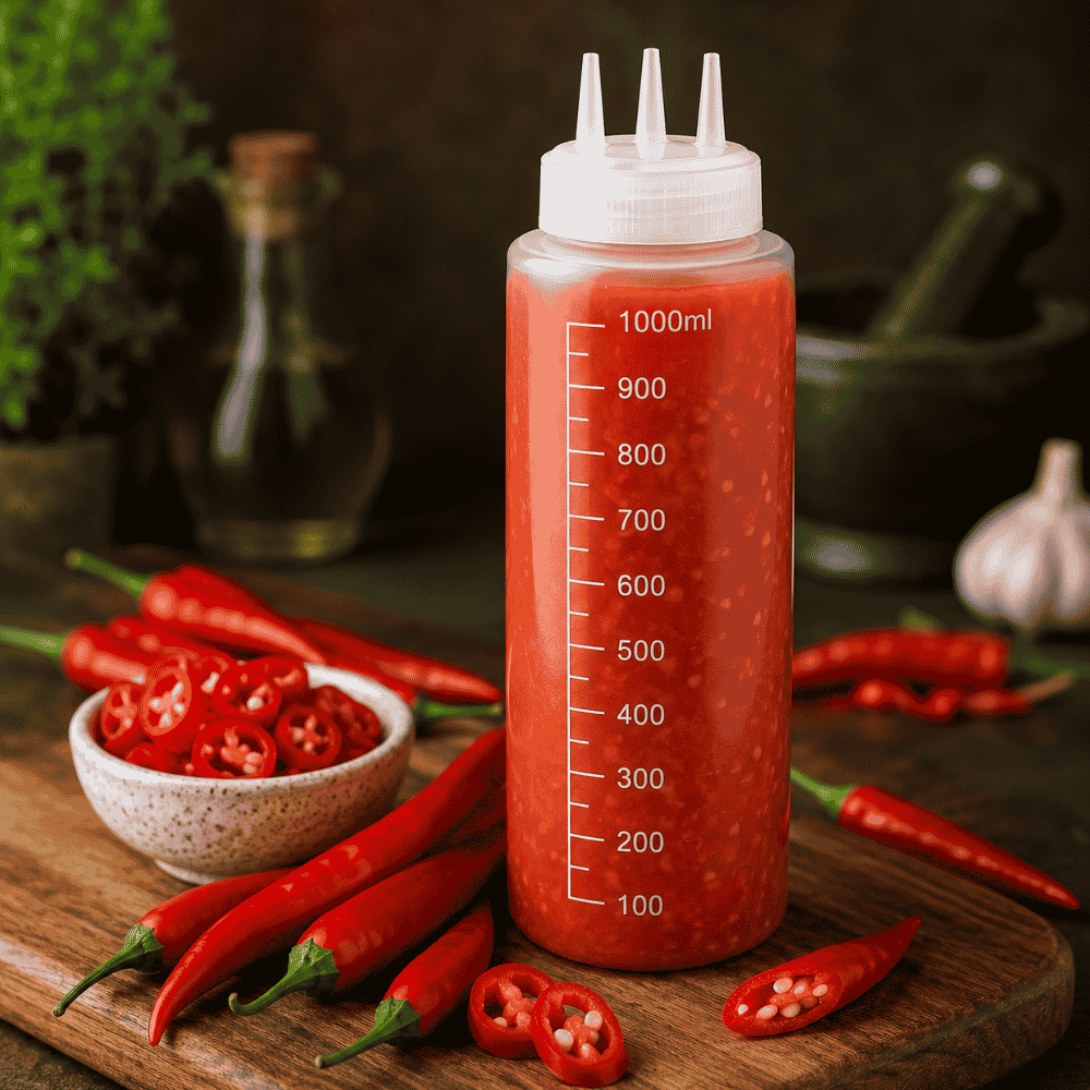 Bisnaga Modelo Vinagre e Pimenta 1L 3 Bicos Líder