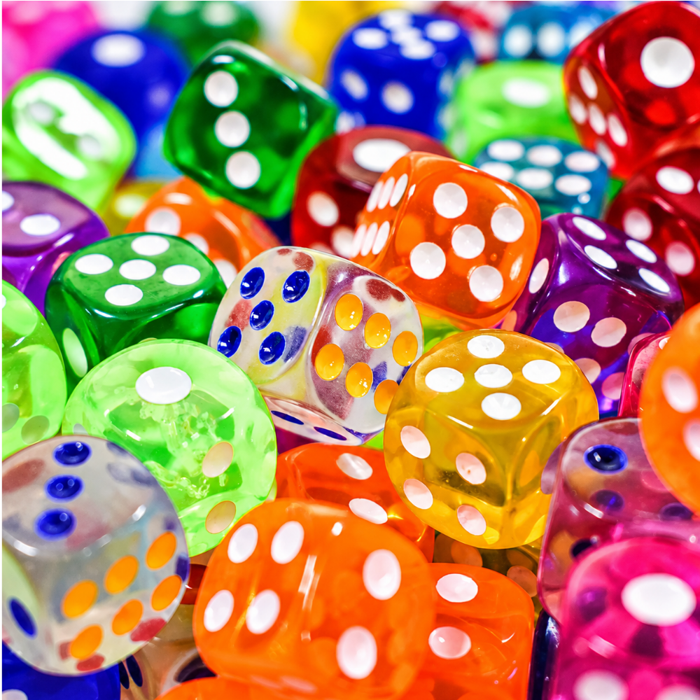Kit 6 Dados para Jogos Interponte