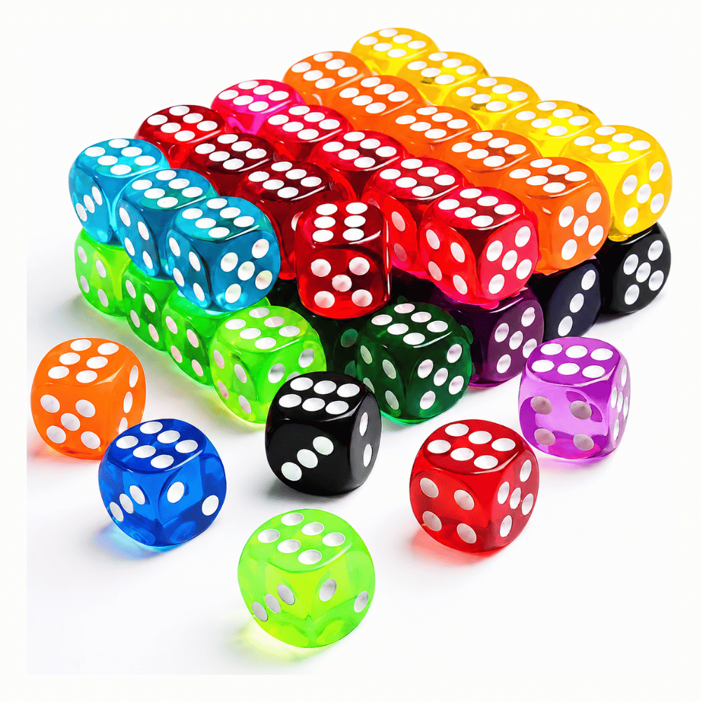Kit 6 Dados para Jogos Interponte