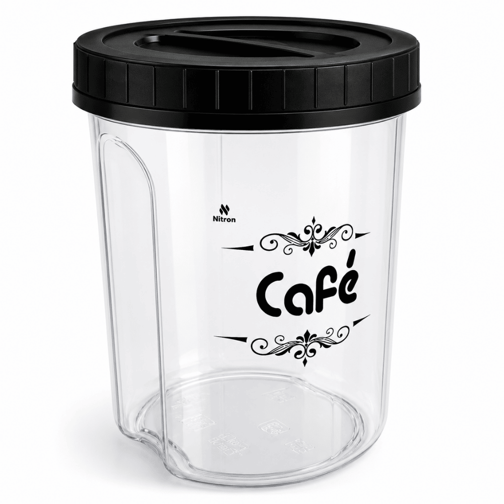 Kit Potes Acoplados com 5 Peças Preto Nitron