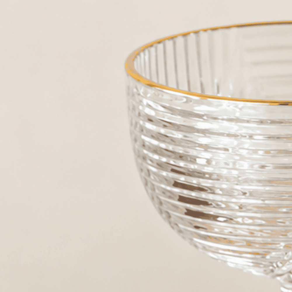 Taça de Coquetel Fio de Ouro 330ml Amigold