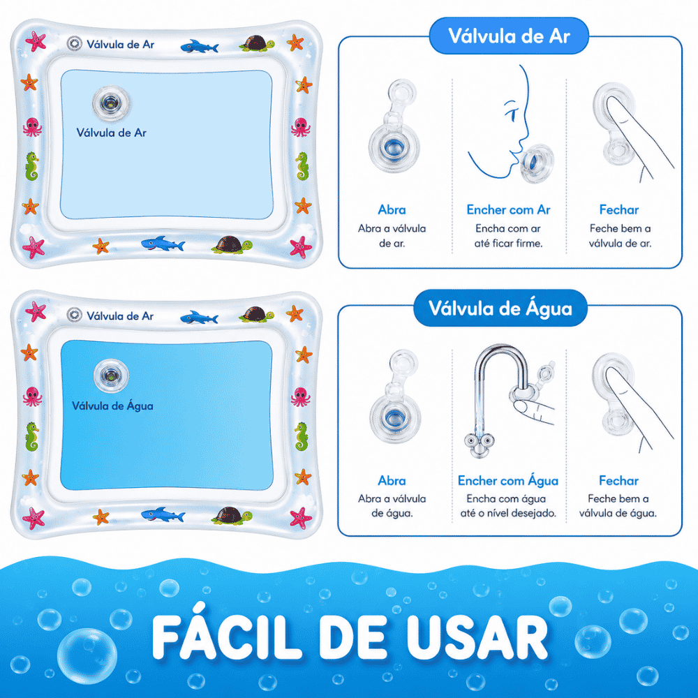 Tapete de PVC Quadrado 65cm Amigold