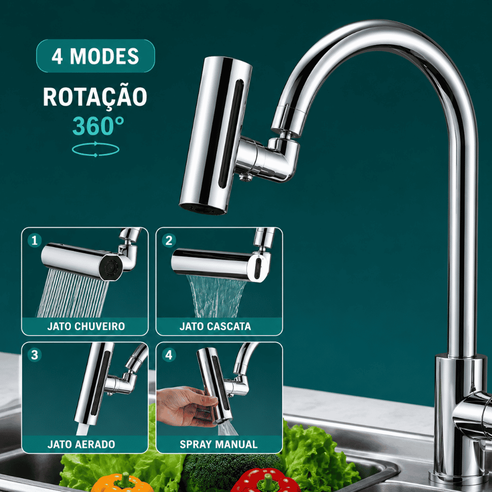 Adaptador para Torneira 12,5cm Amigold