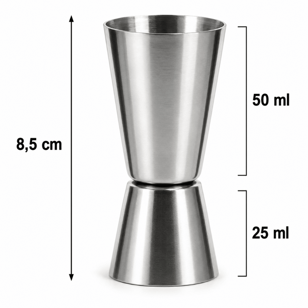 Copo Medidor Duplo 50ml Amigold