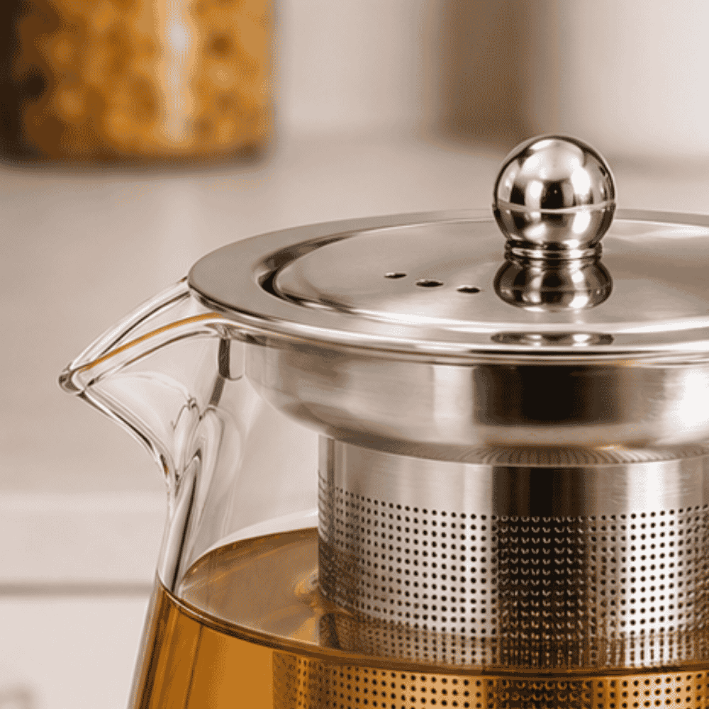 Chaleira Jarra de Vidro C/Infusor 1300ml Amigold