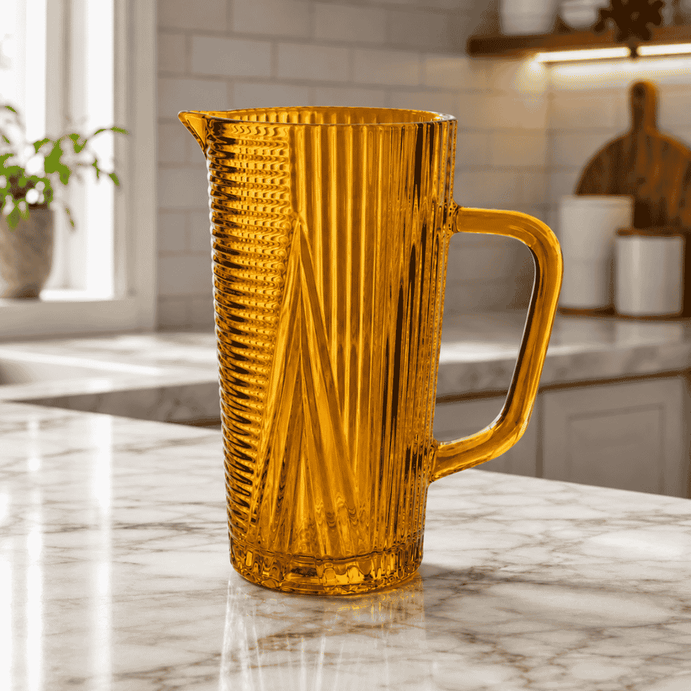 Jarra de Vidro 1300ml Âmbar Amigold