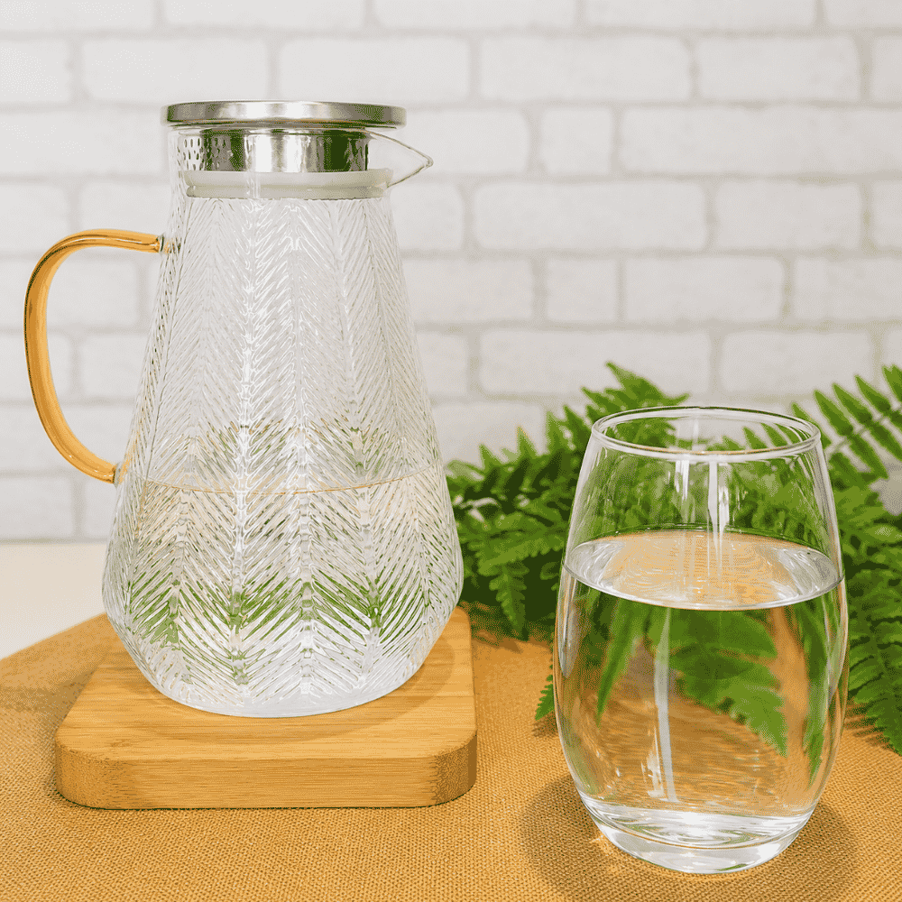 Chaleira Jarra de Vidro C/TP Hermética 1800ml Amigold