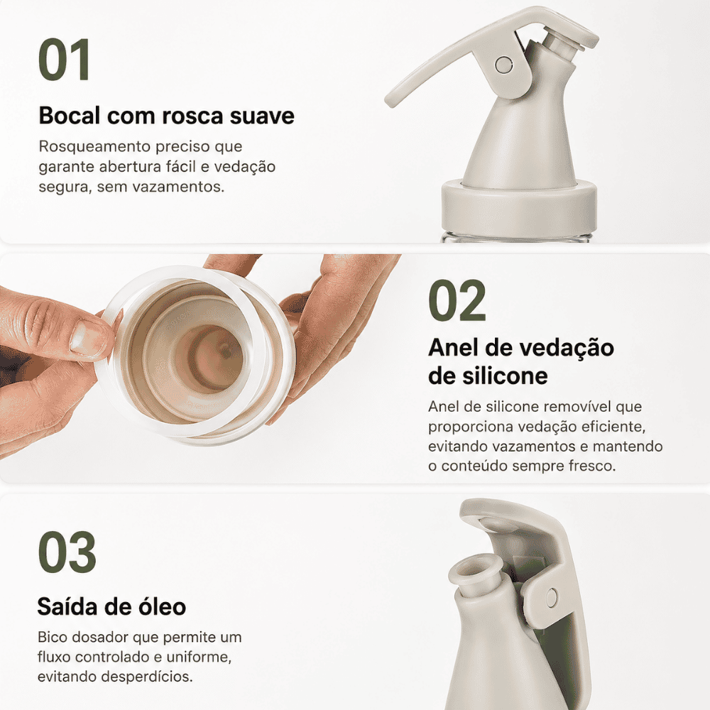 Garrafa para Azeite 380ml Amigold