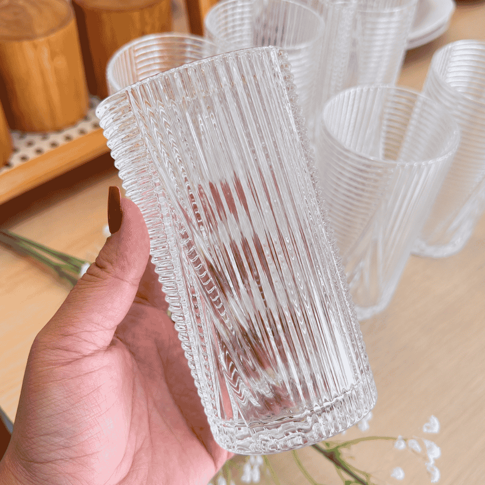 Copo de Vidro 400ml Amigold