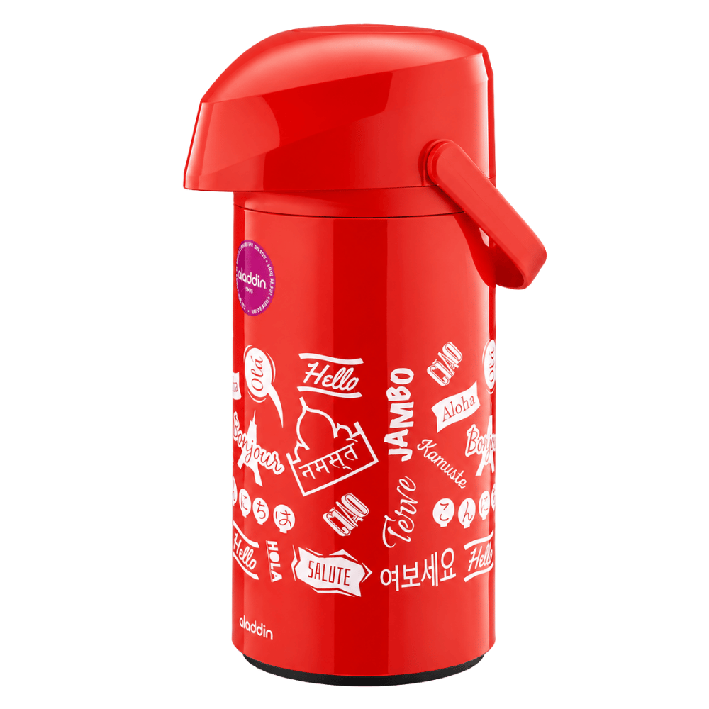 Garrafa Térmica Massima 1,8L Vermelho e Azul Coffee Aladdin