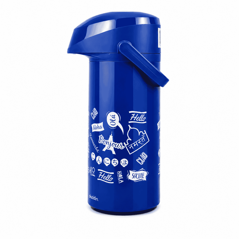 Garrafa Térmica Massima 1,8L Vermelho e Azul Coffee Aladdin