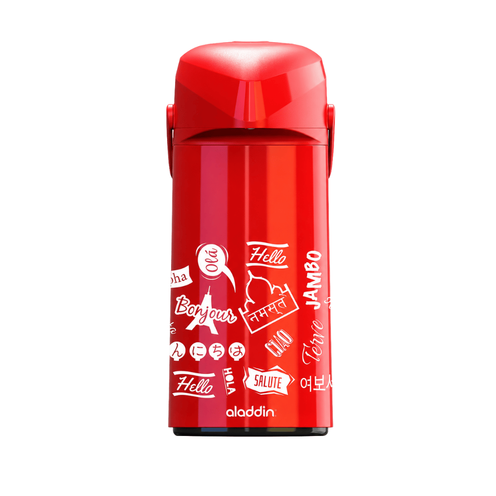 Garrafa Térmica Massima 1,8L Vermelho e Azul Coffee Aladdin