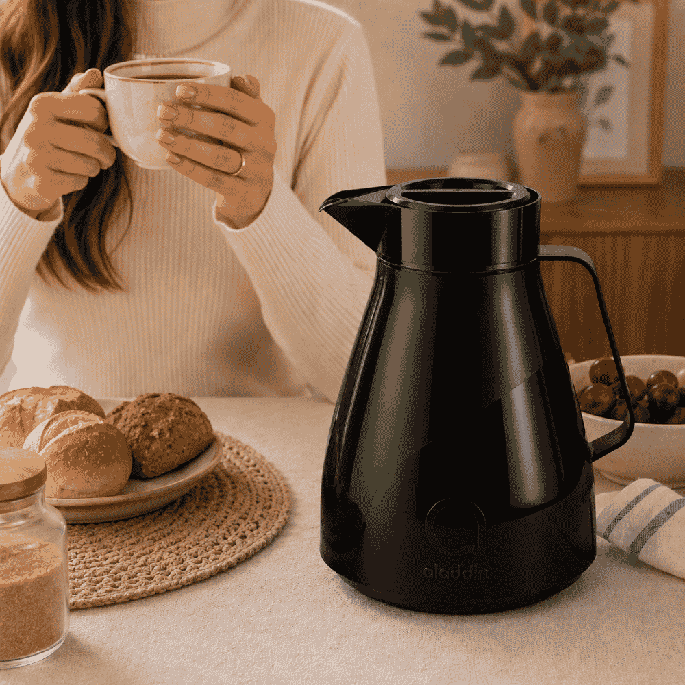 Bule Térmico Valencia Preto 750ml Aladdin