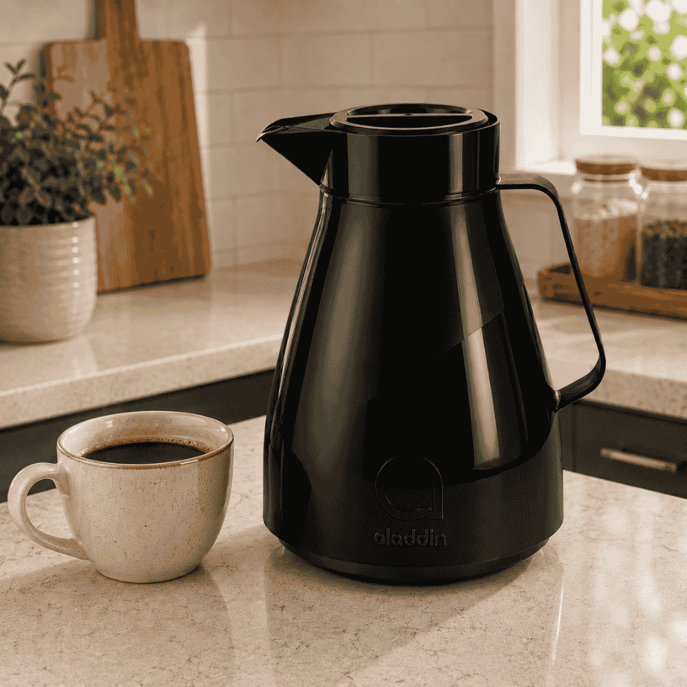 Bule Térmico Valencia Preto 750ml Aladdin