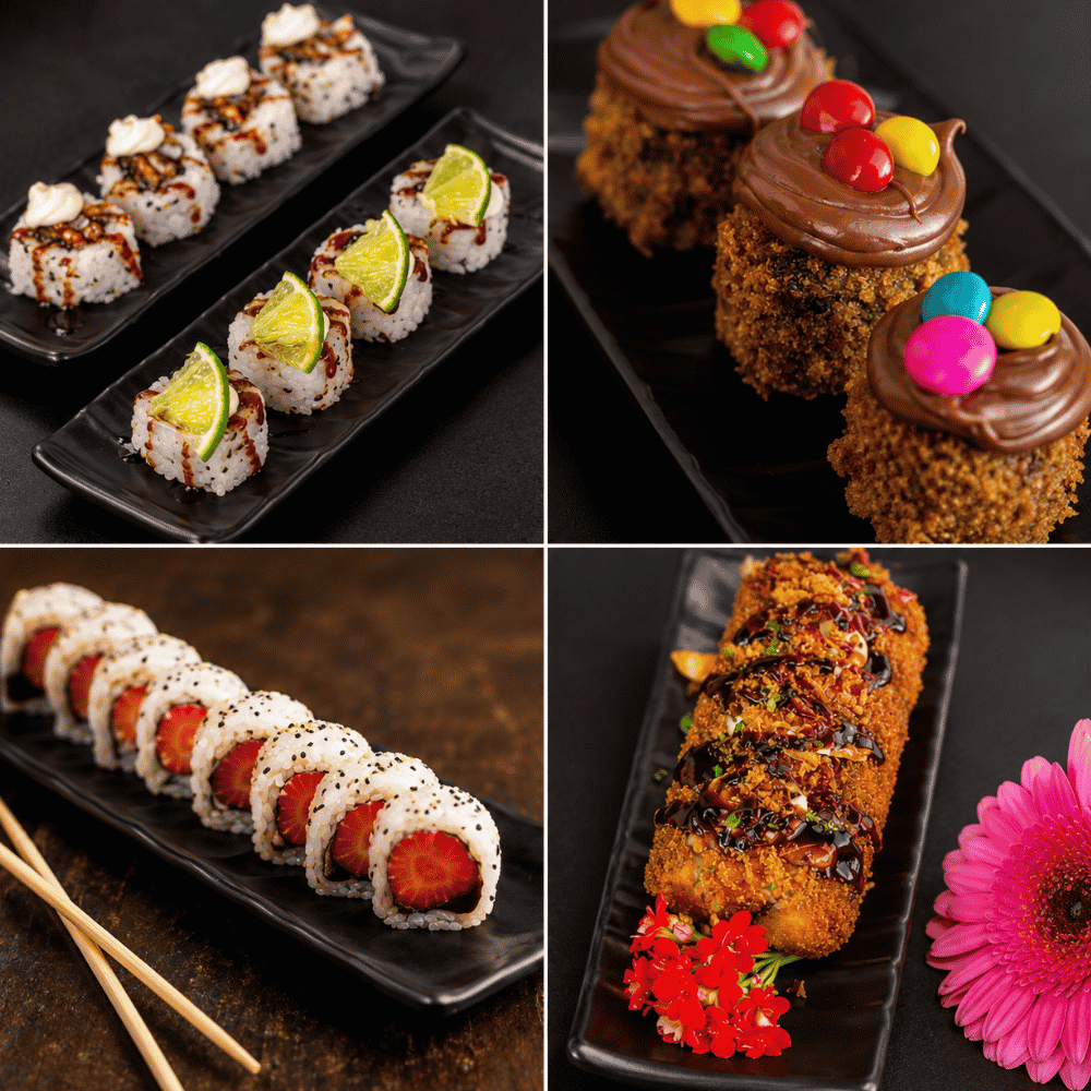 Travessa Estriada para Sushi Premium Melamina UtilGoods