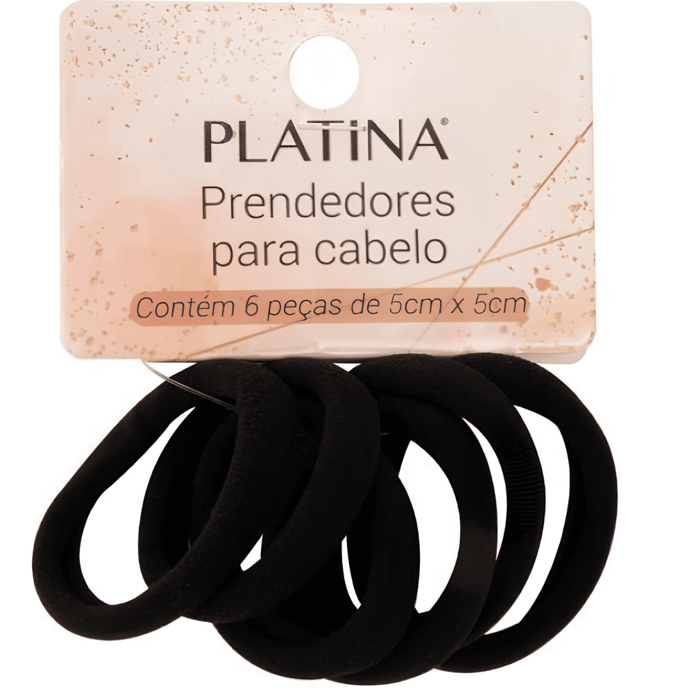 Kit 6 Peças Prendedor de Cabelo Elastano