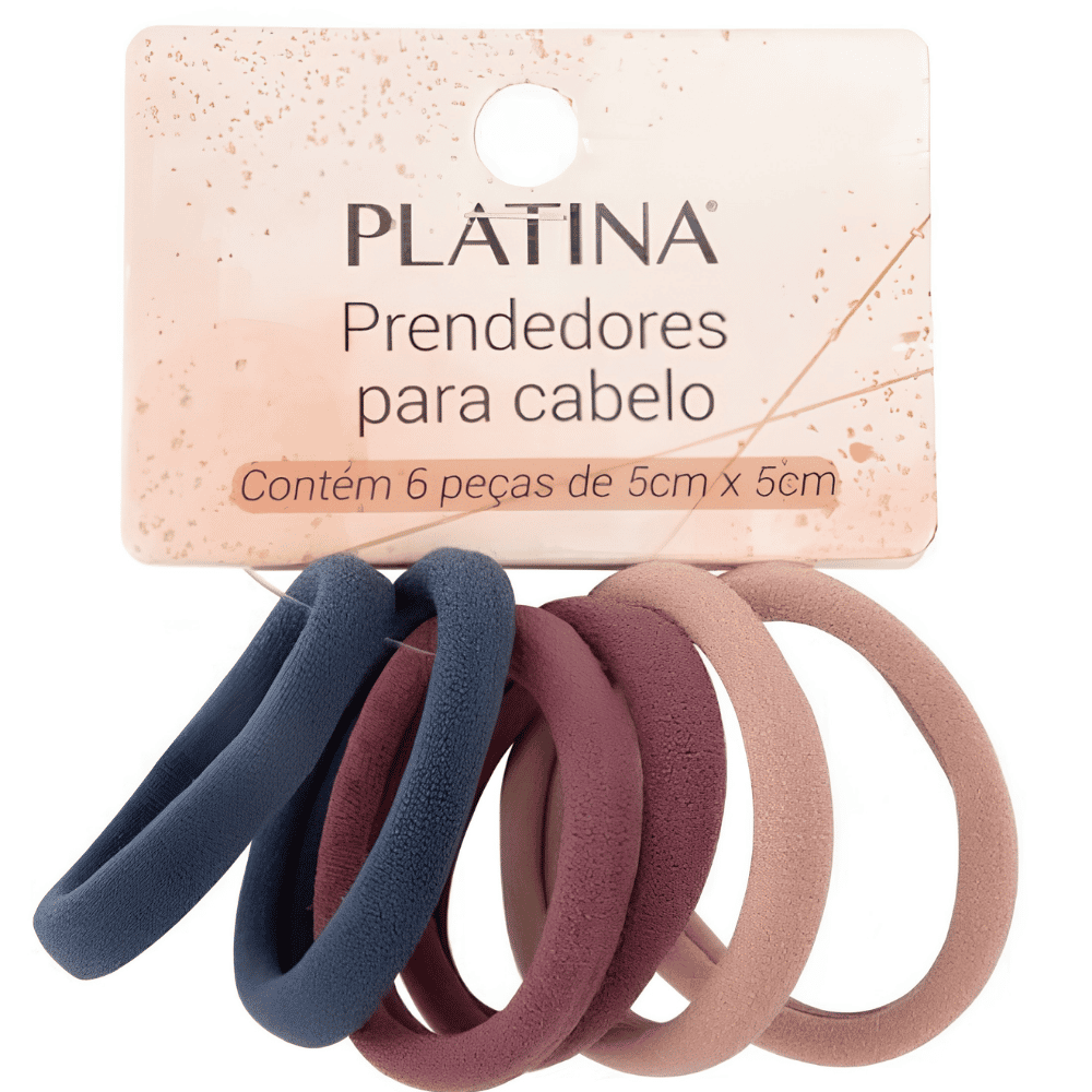 Kit 6 Peças Prendedor de Cabelo Elastano