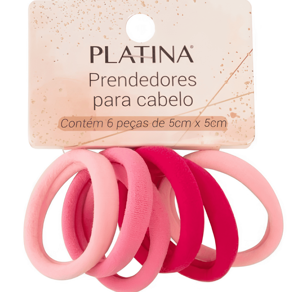 Kit 6 Peças Prendedor de Cabelo Elastano